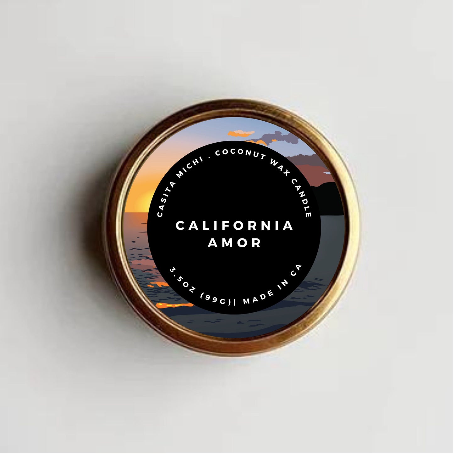 LATA DE VIAJE CALIFORNIA AMOR