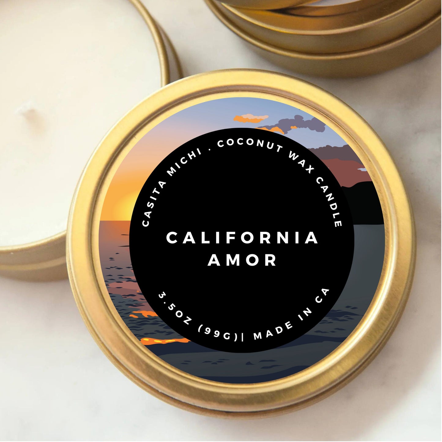 LATA DE VIAJE CALIFORNIA AMOR