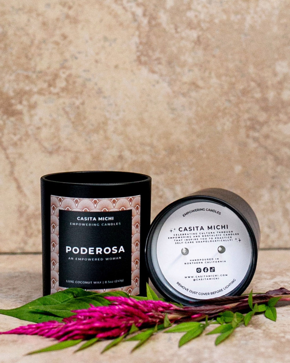 PODEROSA | Una vela de mujer empoderada de 8,5 oz