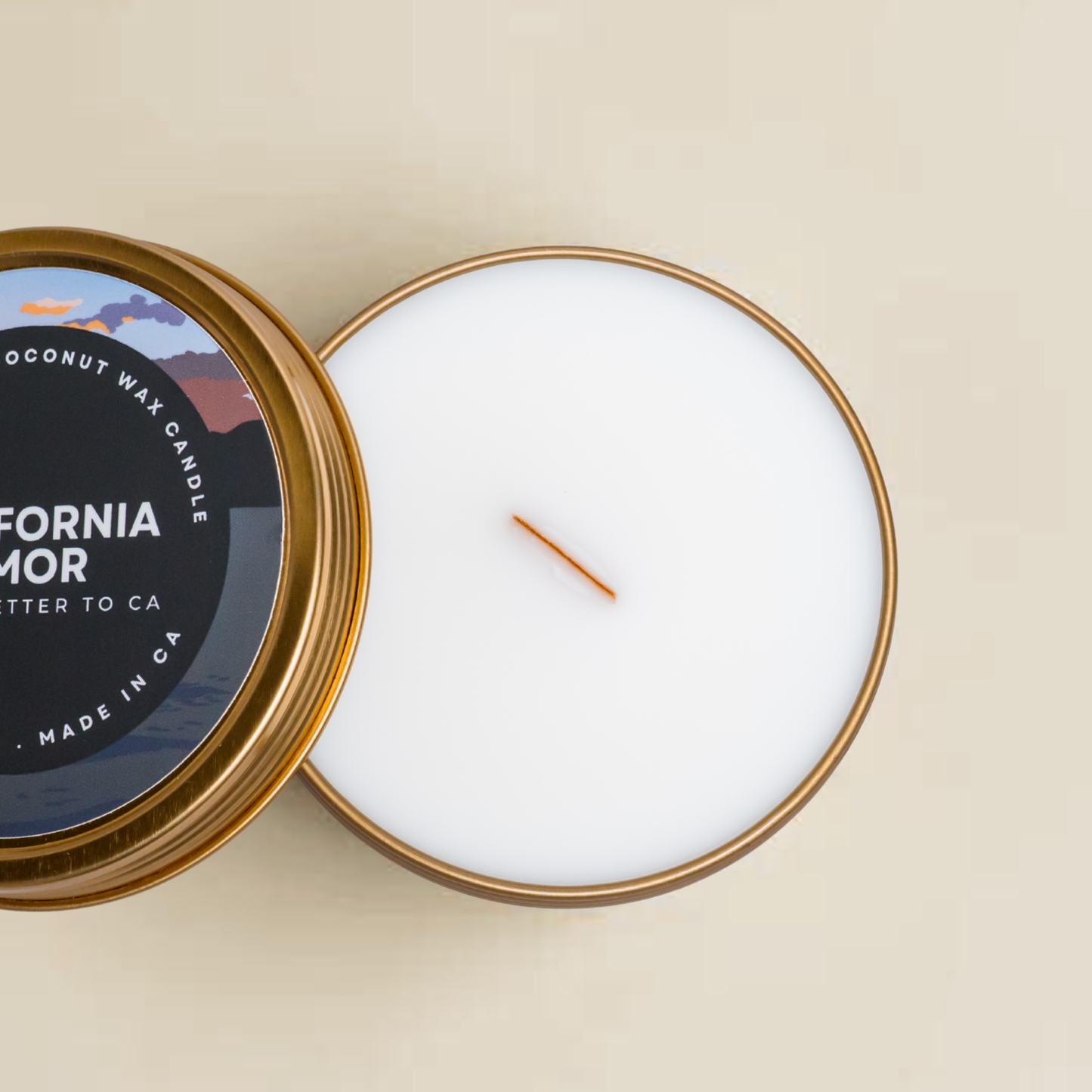 LATA DE VIAJE CALIFORNIA AMOR