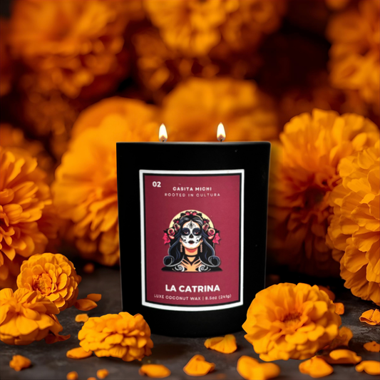 La Catrina | Día de los Muertos Lotería Candle