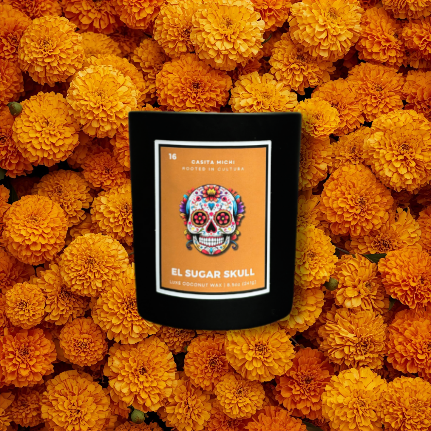 El Sugar Skull | Día de los Muertos Lotería Candle